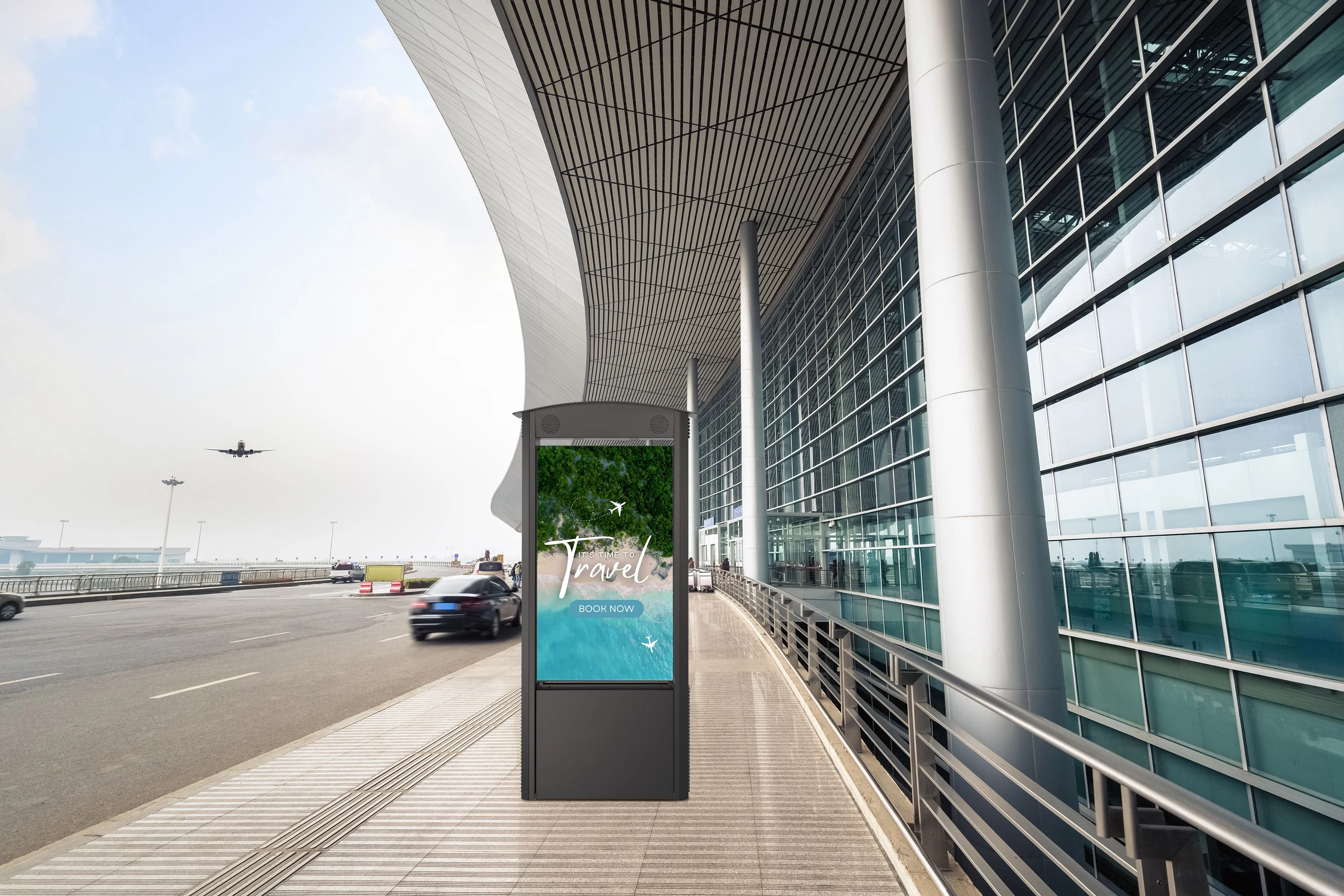 Smart City Kiosk with 55" Xtreme™ High Bright Outdoor Display