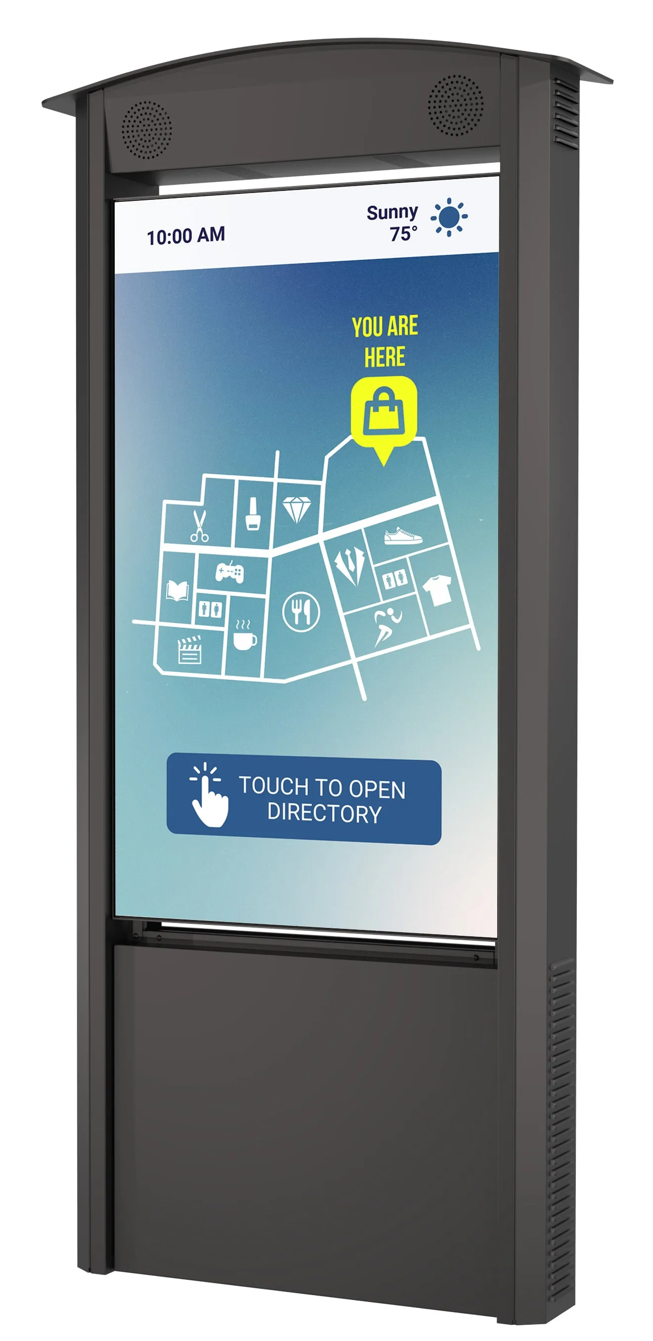 Smart City Kiosk with 55" Xtreme™ High Bright Outdoor Display