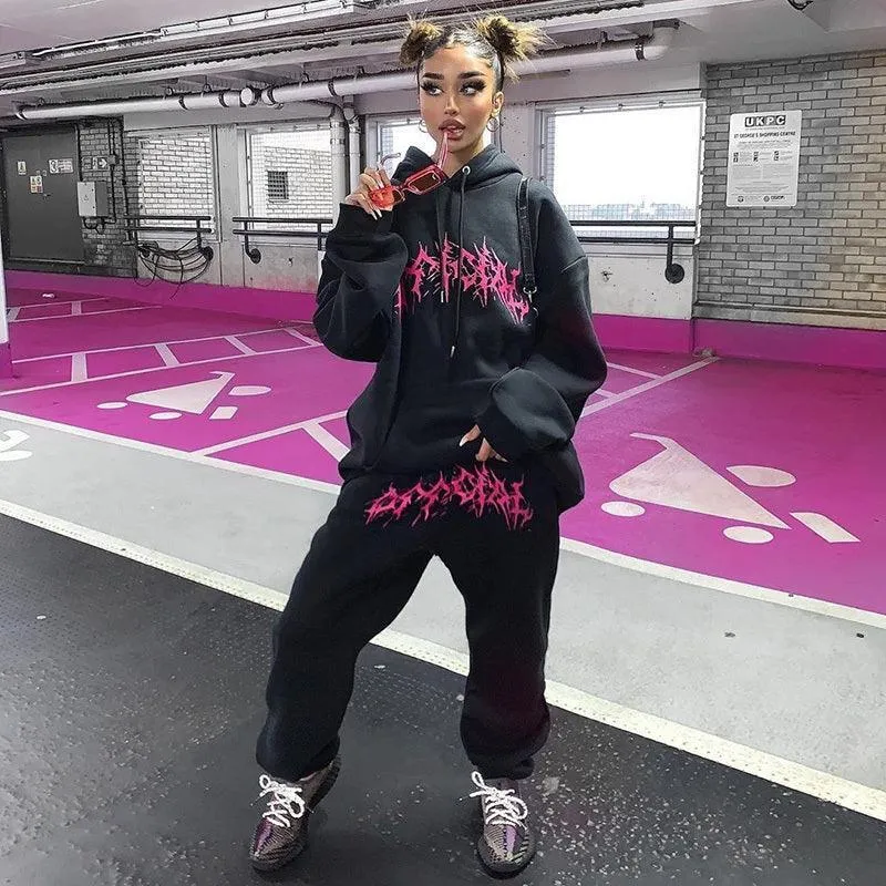 Street Style Printed Hoodie