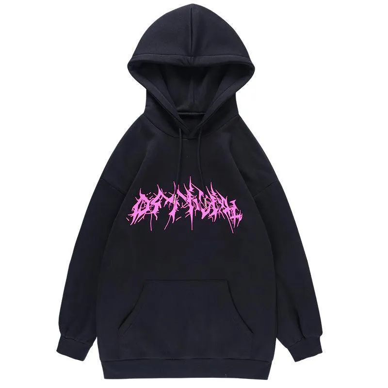 Street Style Printed Hoodie