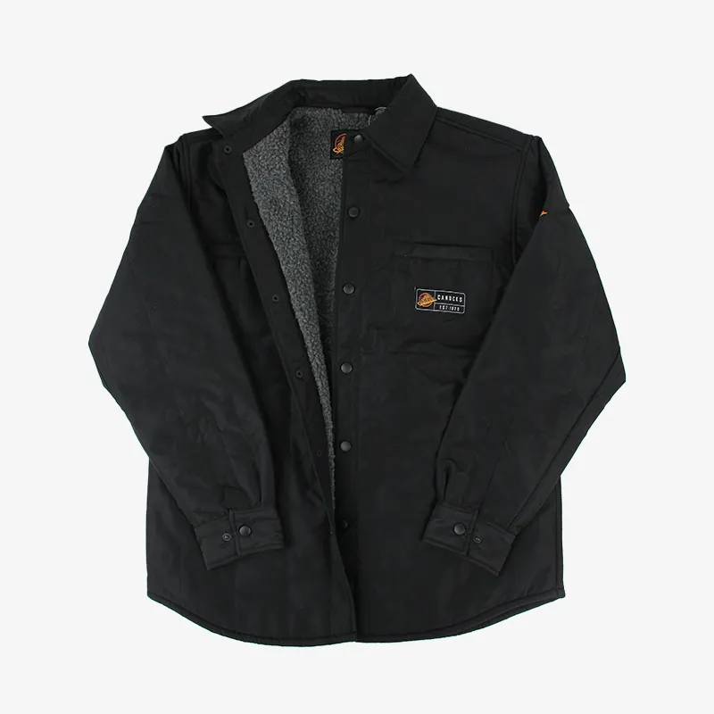 Vancouver Canucks Canvas Sherpa Lined Skate Jacket