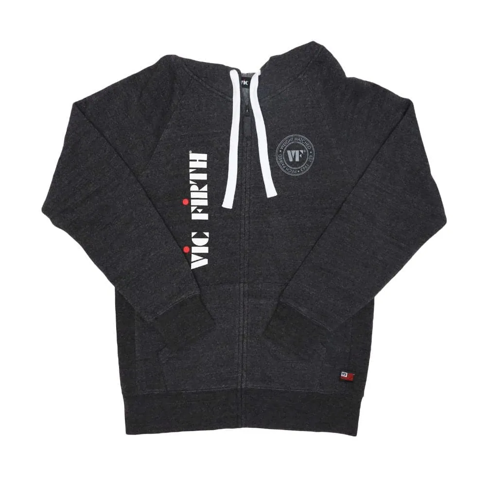 Vic Firth Zip Up Logo Hoodie SM