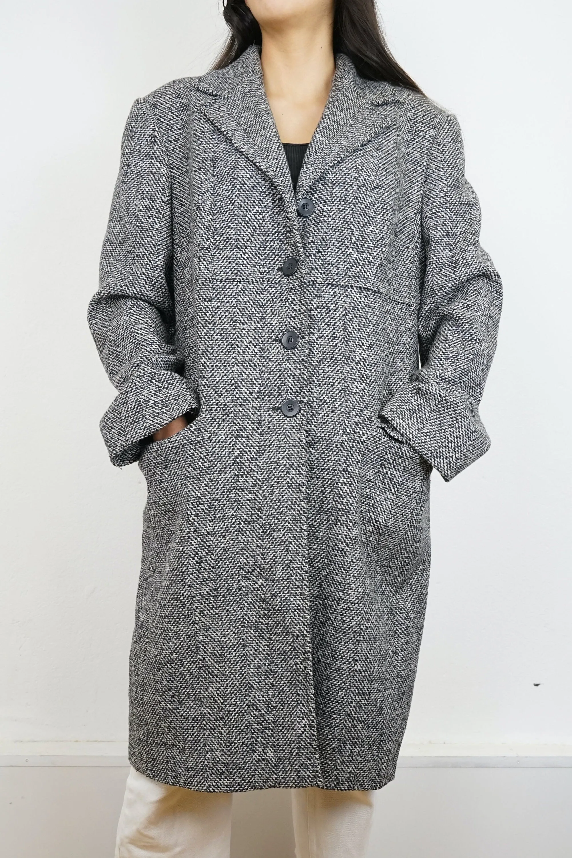 Vintage long Coat Size M wool