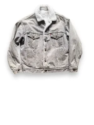 Vintage Slate Grey Levi's Sherpa Type III Denim Jacket SZ L