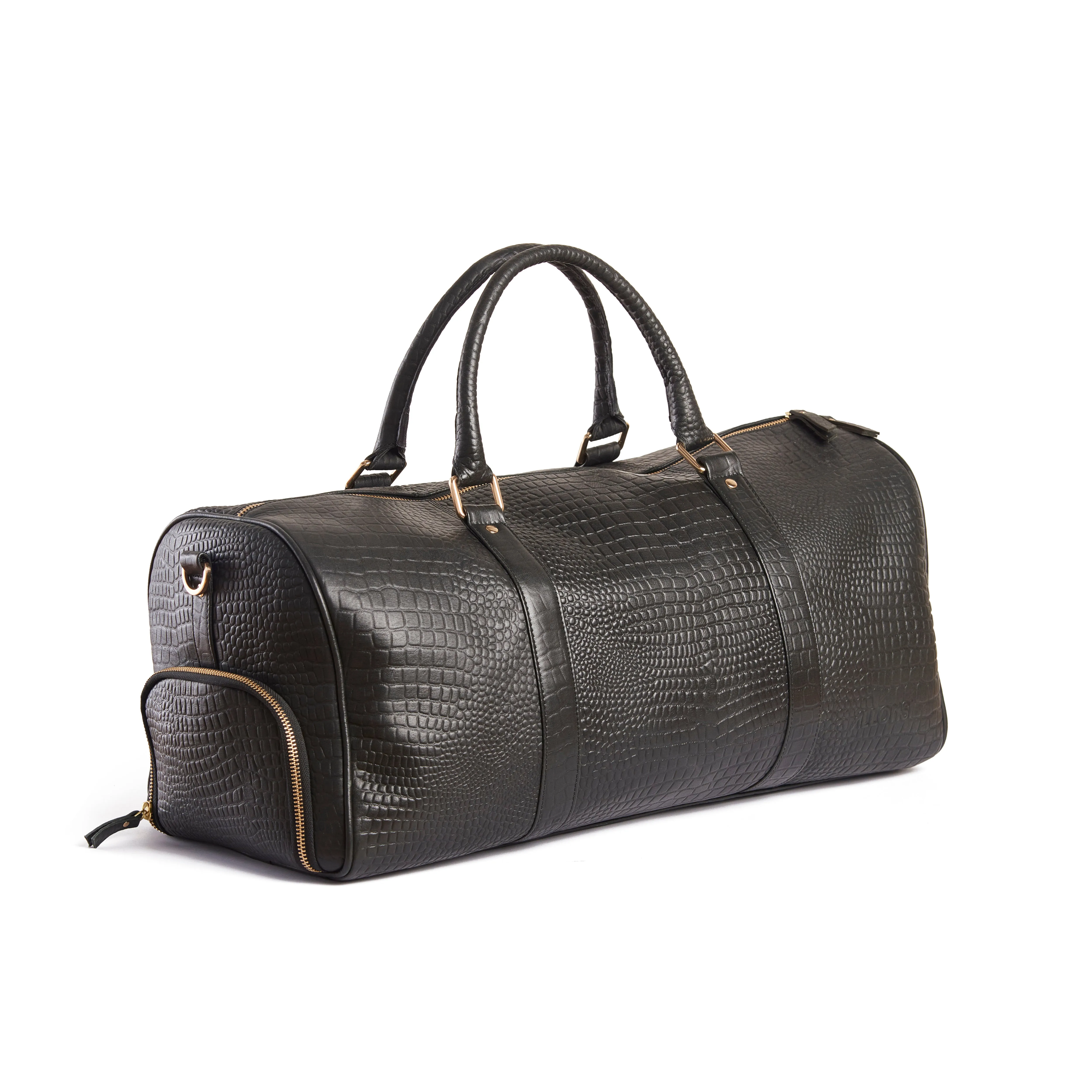 Wander Leather Duffel Bag with Shoes Pocket