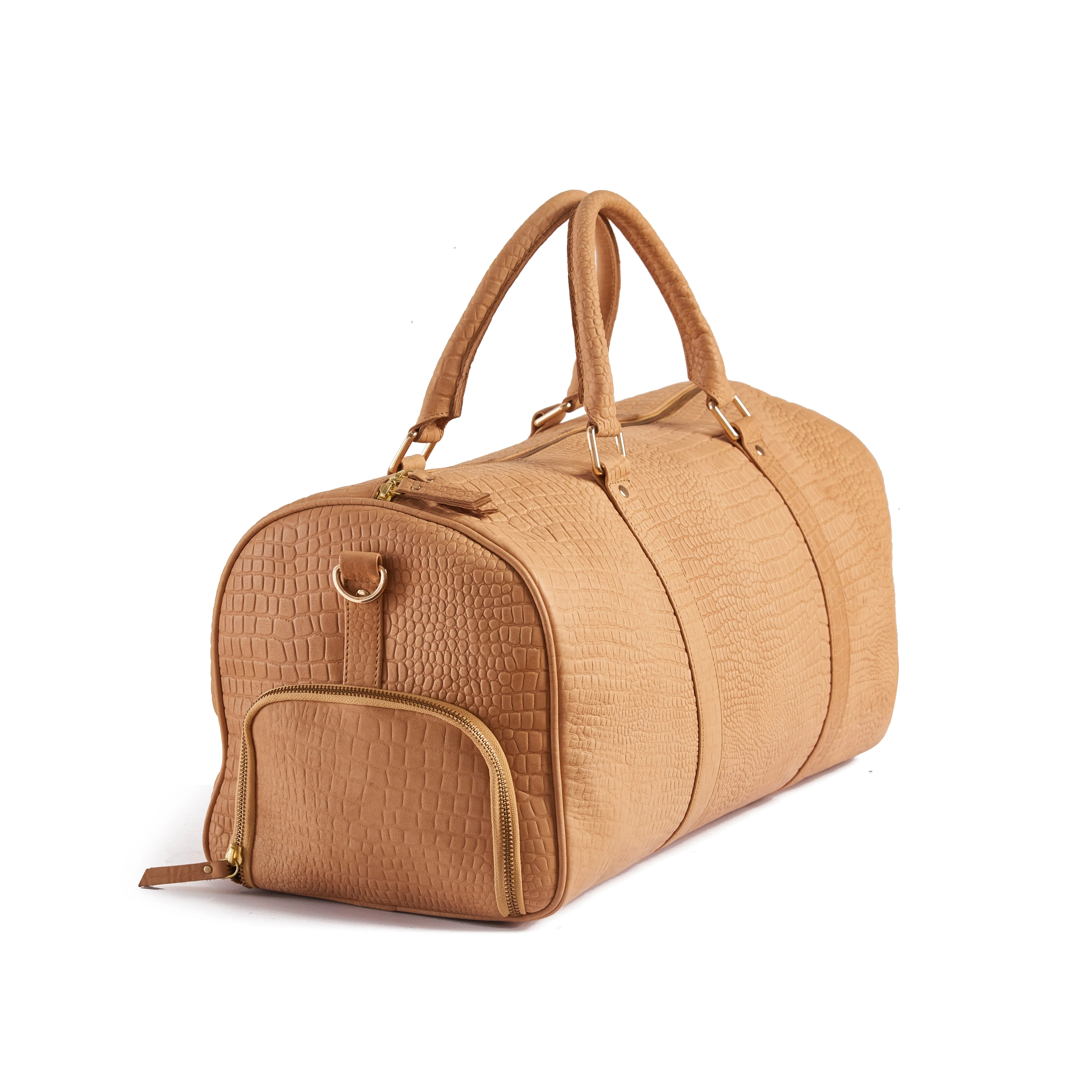 Wander Leather Duffel Bag with Shoes Pocket