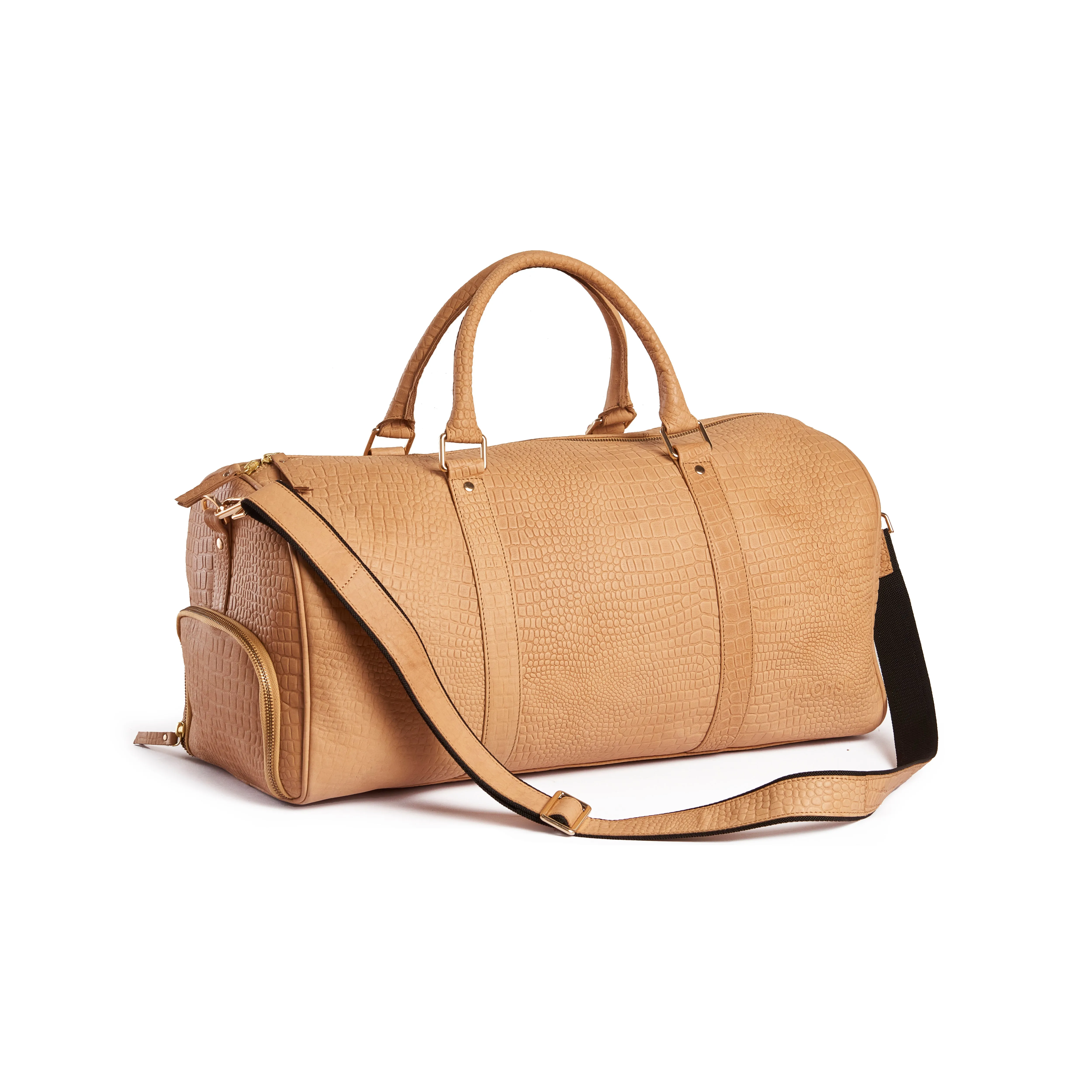 Wander Leather Duffel Bag with Shoes Pocket