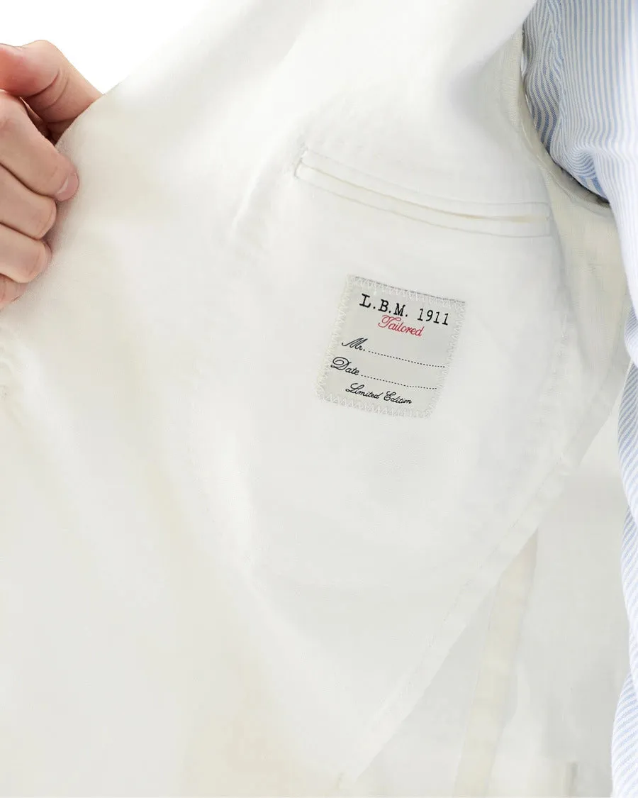 White Cotton L.B.M 1911 Sport Coat